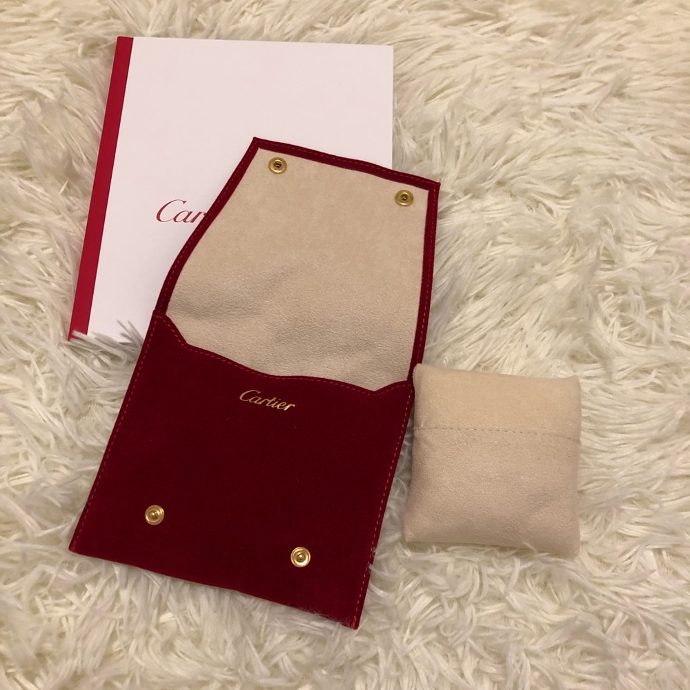 Cartier Jewelry Pouch (Free Mystery La Mer item, Clothes & Cartier Paper Bag)